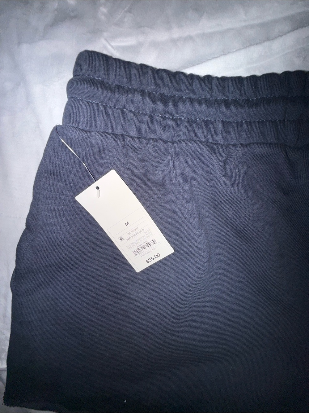 Parke x Target Navy Blue Mid Rise Boxer Drawstring Sweat Shorts Sweatshorts - Picture 8 of 9